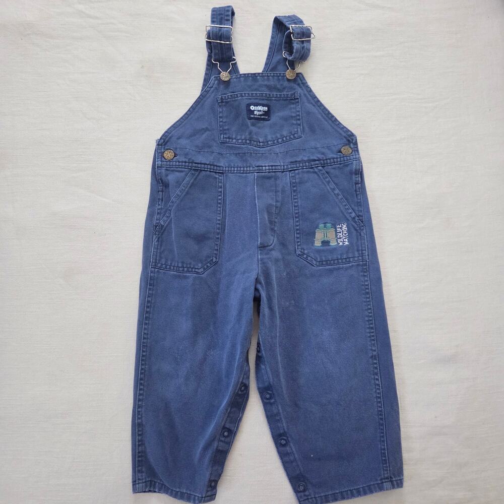 Vintage Oshkosh "Wildlife Watching" Overalls 4t